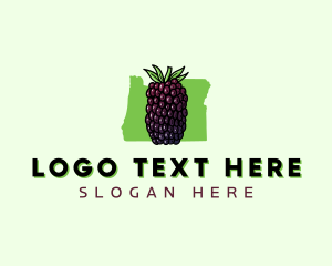 Oregon Blackberry Fruit logo