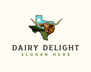 Texas Longhorn Cattle logo design