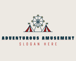 Tent Amusement Park logo design