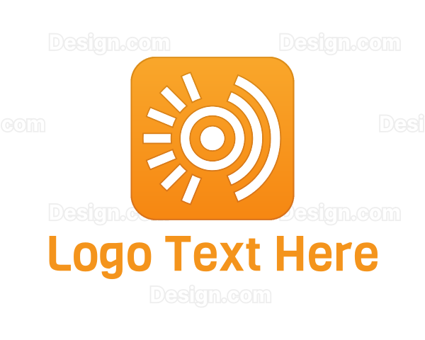 Orange Sun Signal Logo