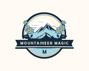 Mountain Travel Hiking logo design