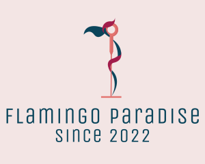 Flamingo Acupuncture Therapy logo design