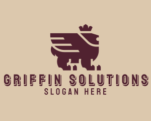 Medieval Royal Griffin logo