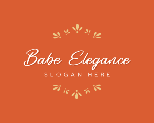 Elegant Floral Boutique logo design