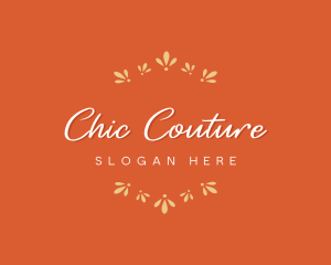 Elegant Floral Boutique logo design