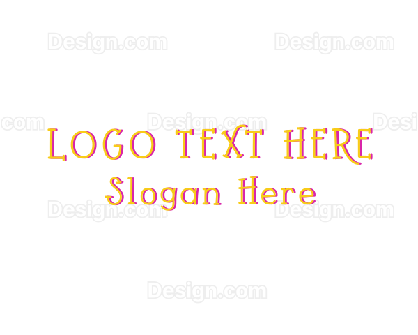 Cute Colorful Wordmark Logo