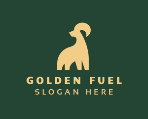 Golden Deluxe Goat logo design