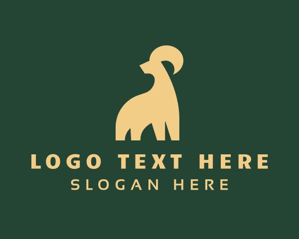 Goat logo example 2
