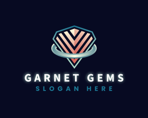 Diamond Jewelry Gem logo design