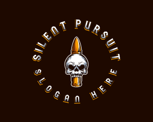 Bullet Gaming Skull logo