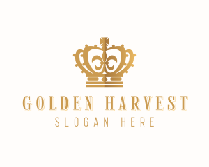 Golden Royal Crown logo design