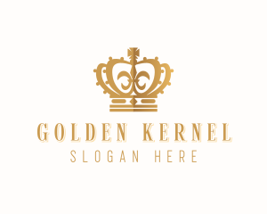 Golden Royal Crown logo design