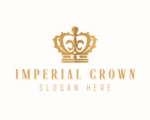 Golden Royal Crown logo design