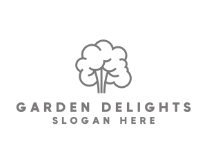 Tree Garden Leaves logo design