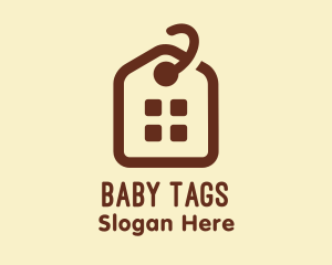 Brown House Sale Tag logo design