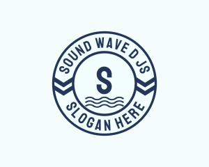 Retro Waves Water Park logo design