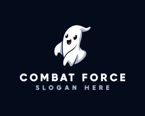 Spooky Ghost Halloween Logo