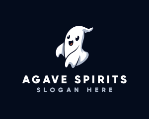 Spooky Ghost Halloween logo design