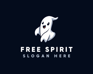 Spooky Ghost Halloween logo design