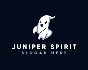 Spooky Ghost Halloween logo design