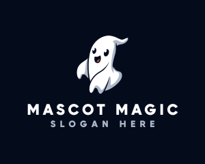 Spooky Ghost Halloween logo design