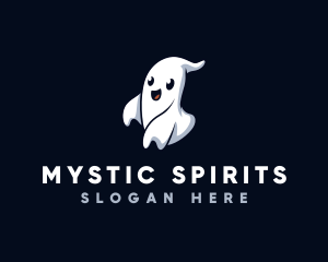 Spooky Ghost Halloween logo