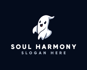 Spooky Ghost Halloween logo design