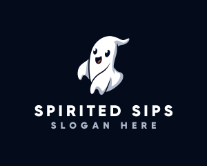 Spooky Ghost Halloween logo design