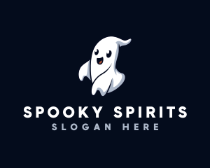 Spooky Ghost Halloween logo