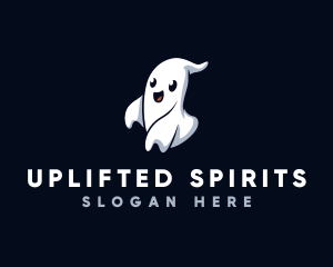 Spooky Ghost Halloween logo design