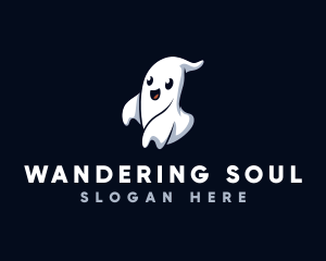 Spooky Ghost Halloween logo design