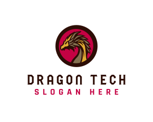 Mythical Dragon Avatar logo design