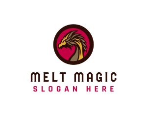 Mythical Dragon Avatar logo design