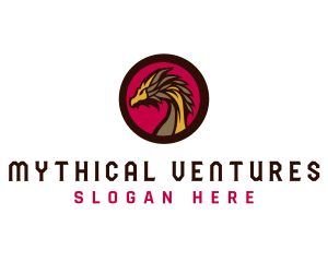 Mythical Dragon Avatar logo design