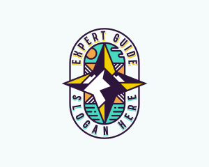 Compass Navigation Expedition logo design