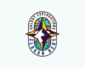 Compass Navigation Expedition logo design