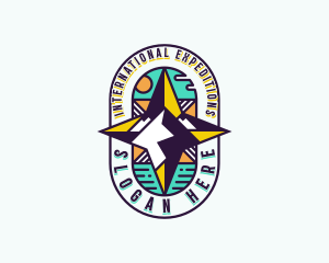 Compass Navigation Expedition logo design