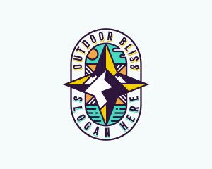 Compass Navigation Expedition logo design