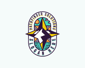 Compass Navigation Expedition logo design