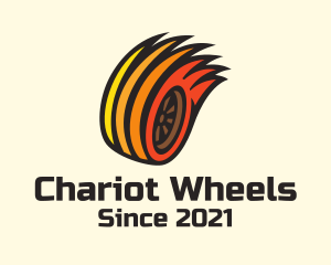 Fast Flaming Wheel logo design