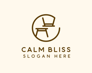 Minimalist Table Furniture logo design