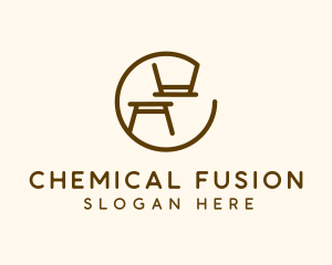 Minimalist Table Furniture logo design