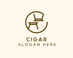 Minimalist Table Furniture logo design