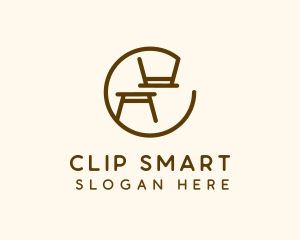 Minimalist Table Furniture logo design