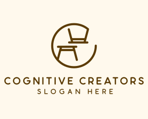 Minimalist Table Furniture logo design