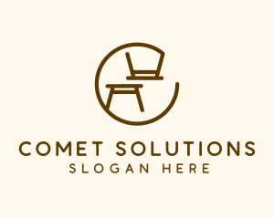 Minimalist Table Furniture logo design