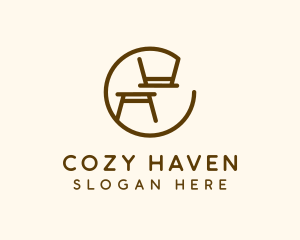 Minimalist Table Furniture logo design