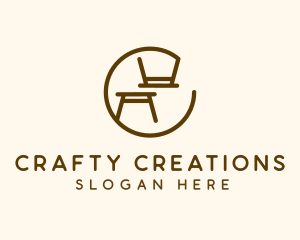 Minimalist Table Furniture logo design