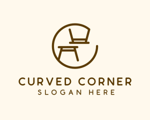 Minimalist Table Furniture logo design