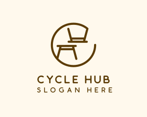 Minimalist Table Furniture logo design